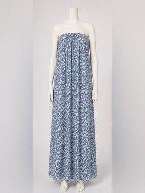 $475 NEIMAN MARCUS L’AGENCE STRAPLESS PRINTED MAXI PULL ON LEOPARD DRESS 6 NWT